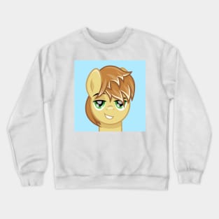 Feather Bangs portrait Crewneck Sweatshirt